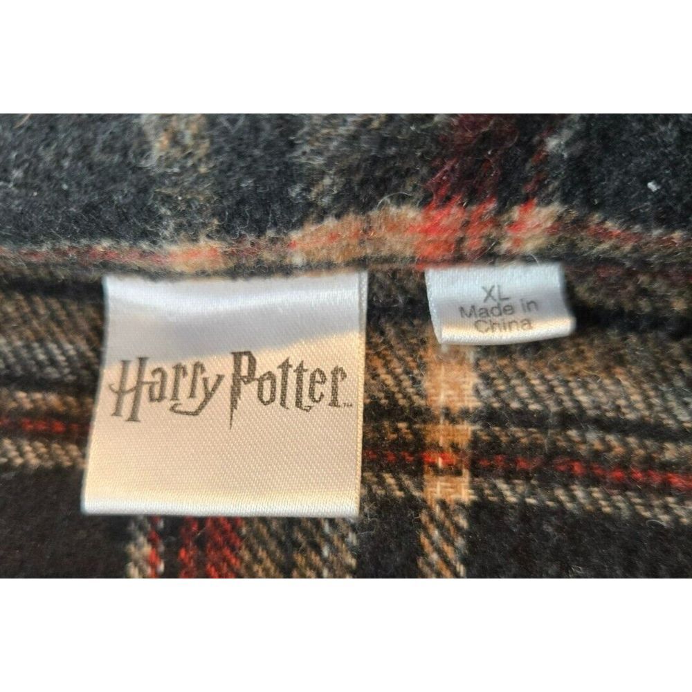 HARRY POTTER Womens Flannel Shirt Shaket Jacket XL Wool Blend HOGWARTS Relaxed - Picture 6 of 9